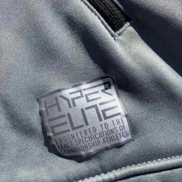 Nike Mens Black Gray Therma Fit Long Sleeve Hyper Elite Hooded Full Zip Jacket S - Picture 12 of 16